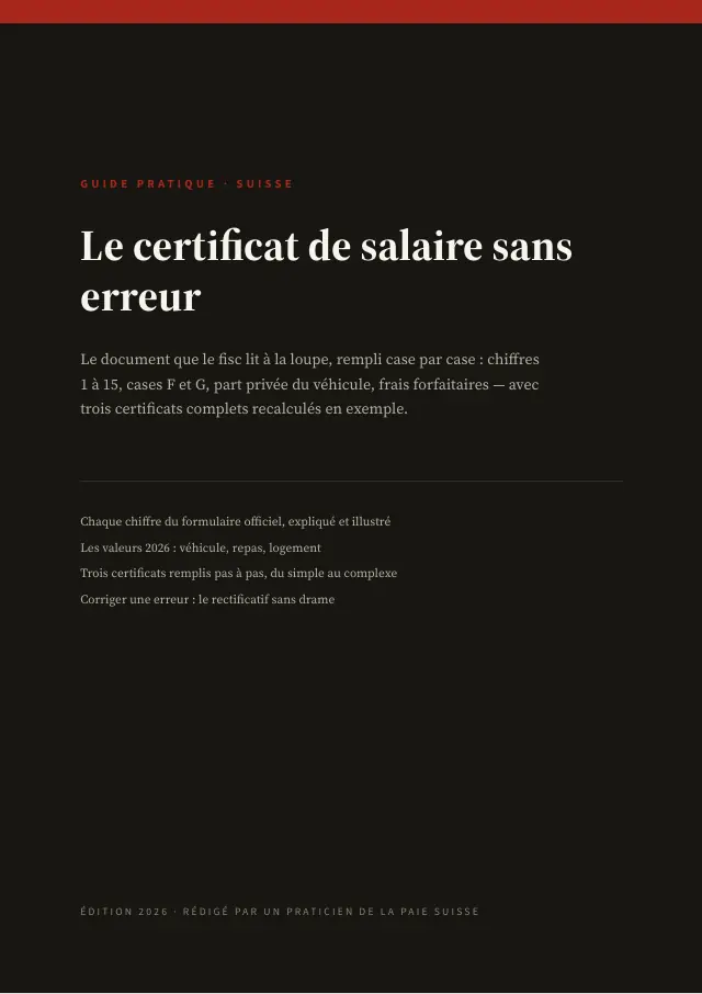 Couverture — Le certificat de salaire sans erreur