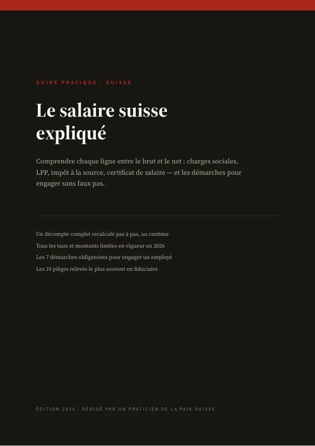 Couverture — Le salaire suisse expliqué